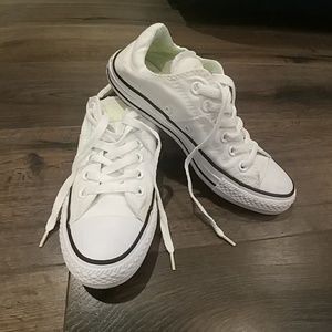 White and Mint Converse